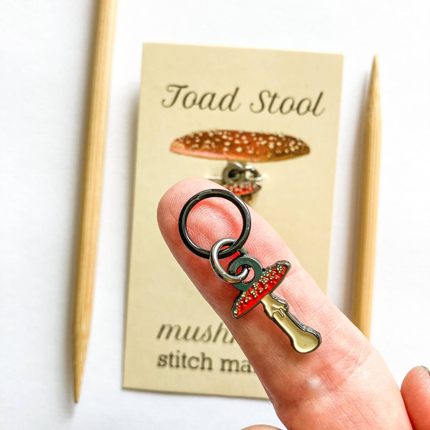 Mushroom Stitch Marker