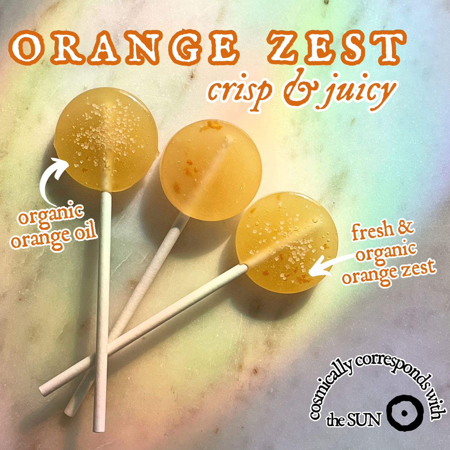Virgo Moon - Plants & Planets Lollipops - Cosmic Candy Apothecary: Strawberries & Cream