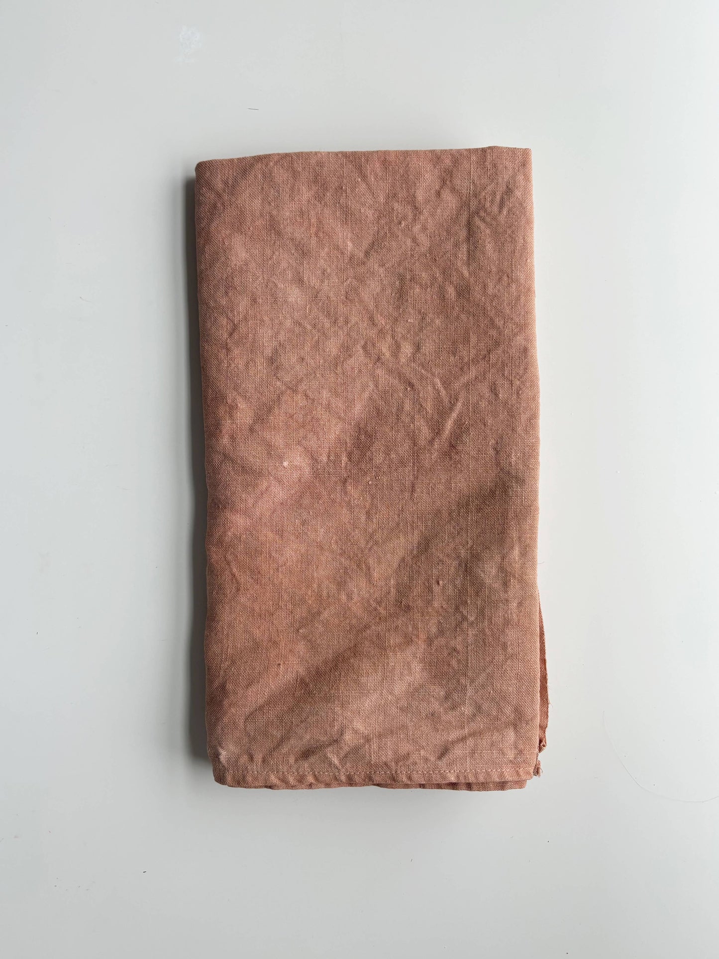 Naturally Dyed Linen Tea Towels: Green