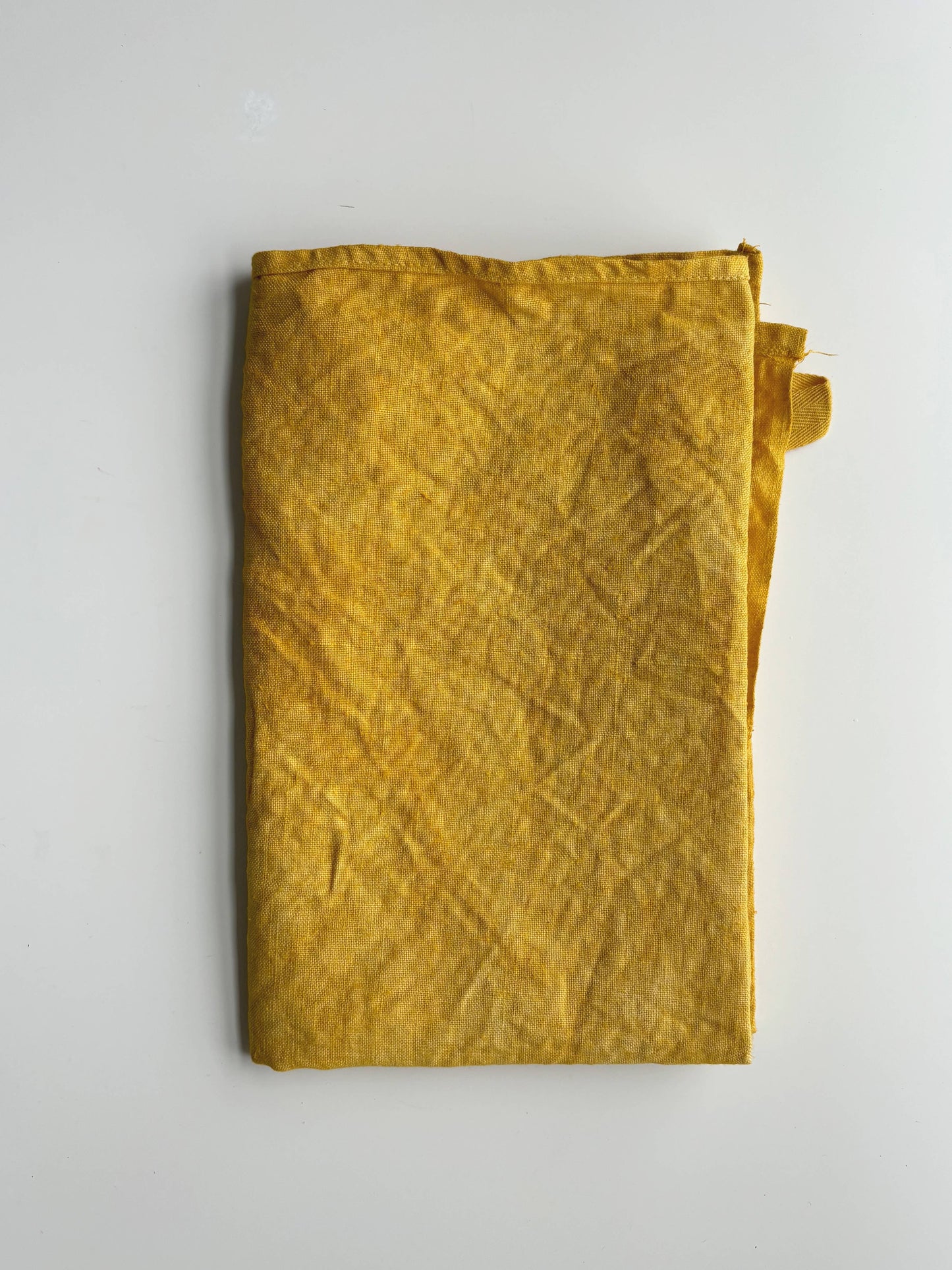 Naturally Dyed Linen Tea Towels: Green