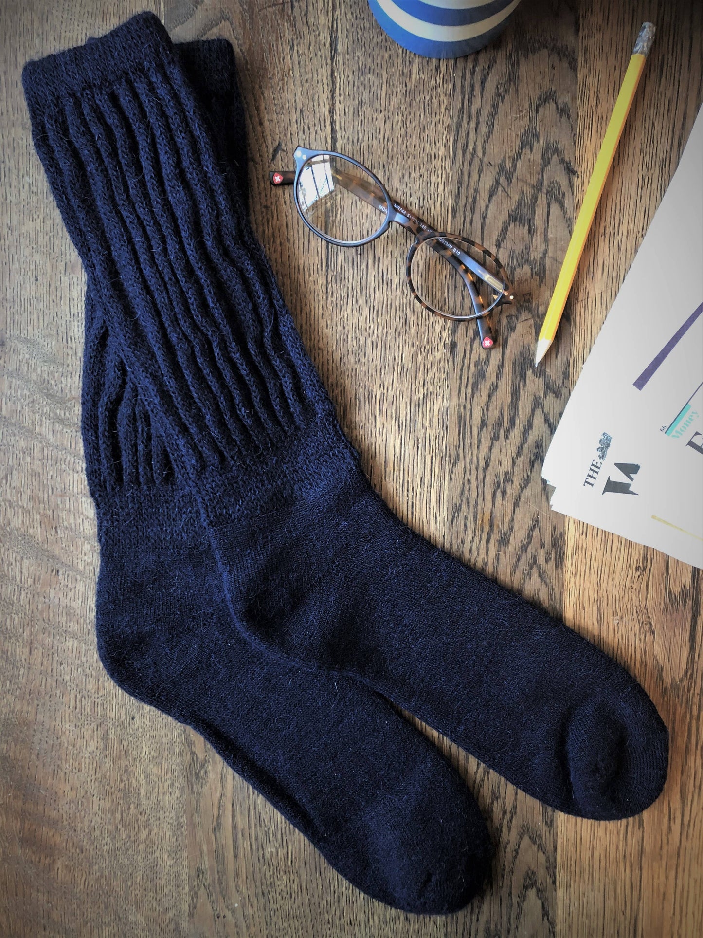 Alpaca Ribbed Socks