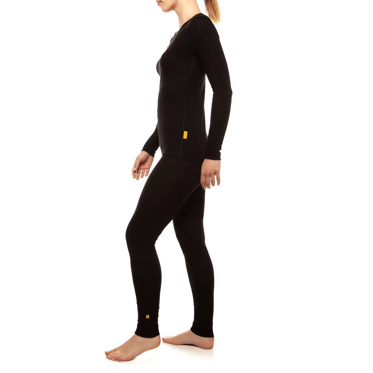 menique - Women's Merino 160 Long Sleeve Set Black: Black / S