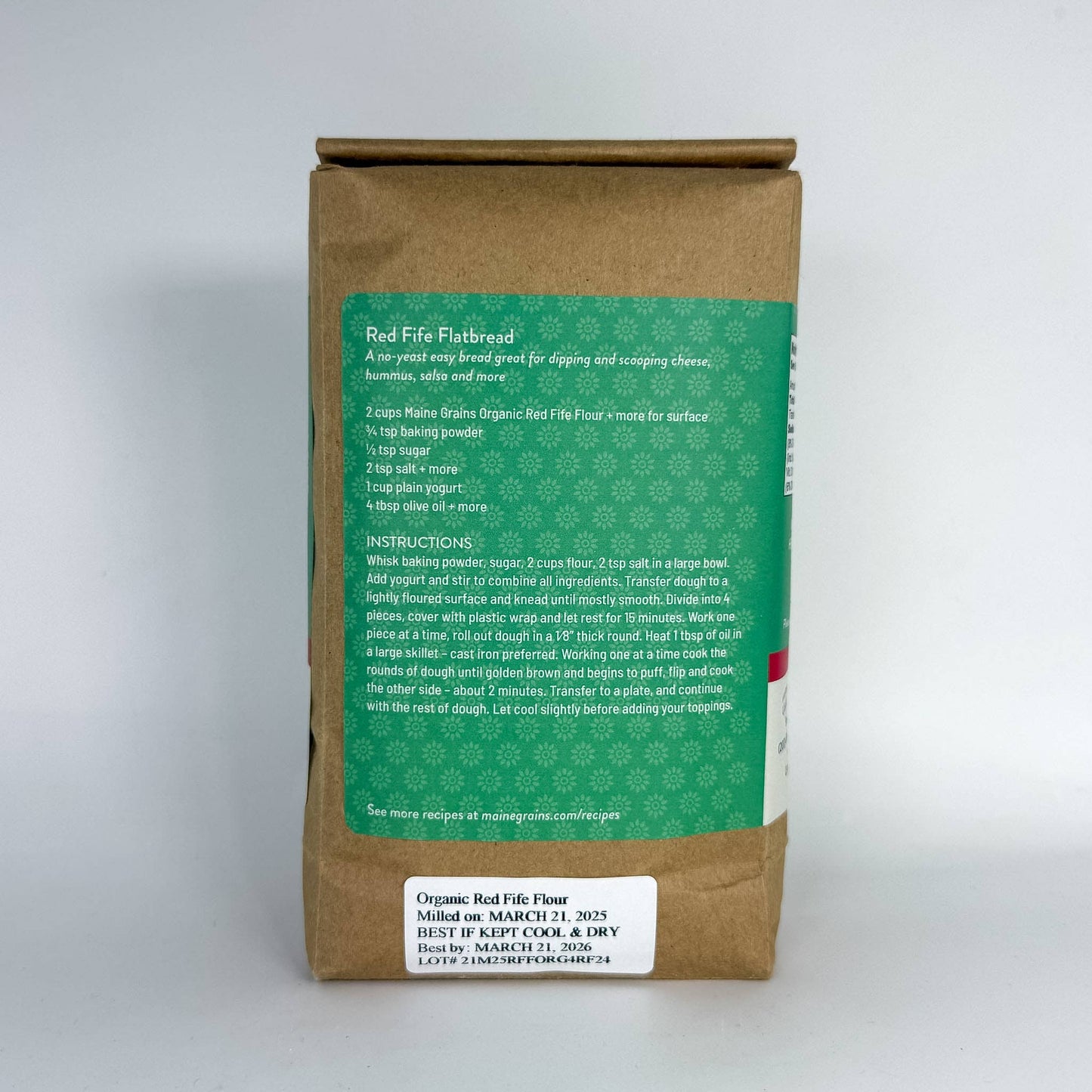 Maine Grains - Organic Heritage Red Fife Wheat Flour / 6x2.4#