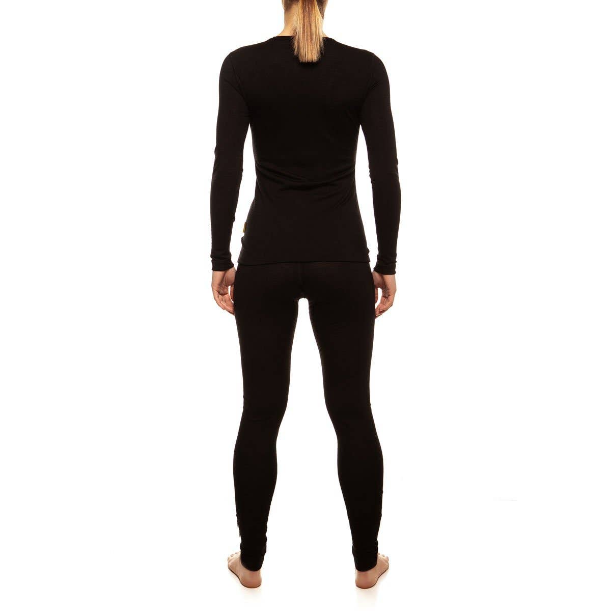 menique - Women's Merino 160 Long Sleeve Set Black: Black / S