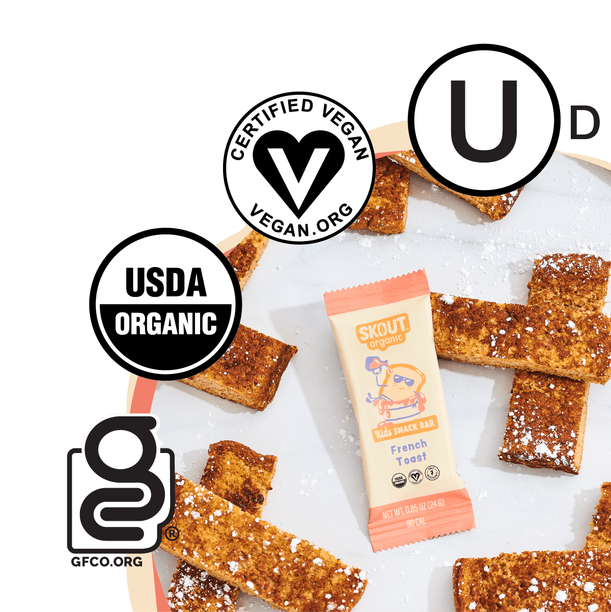 Skout Organic - French Toast Kids Bar