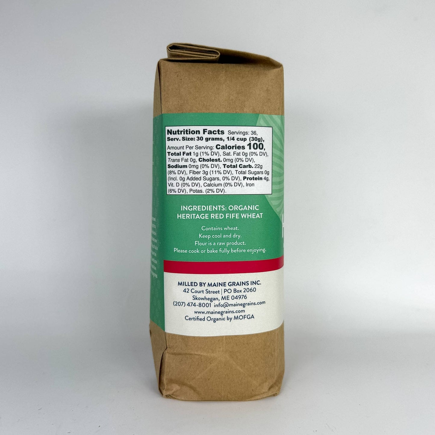 Maine Grains - Organic Heritage Red Fife Wheat Flour / 6x2.4#