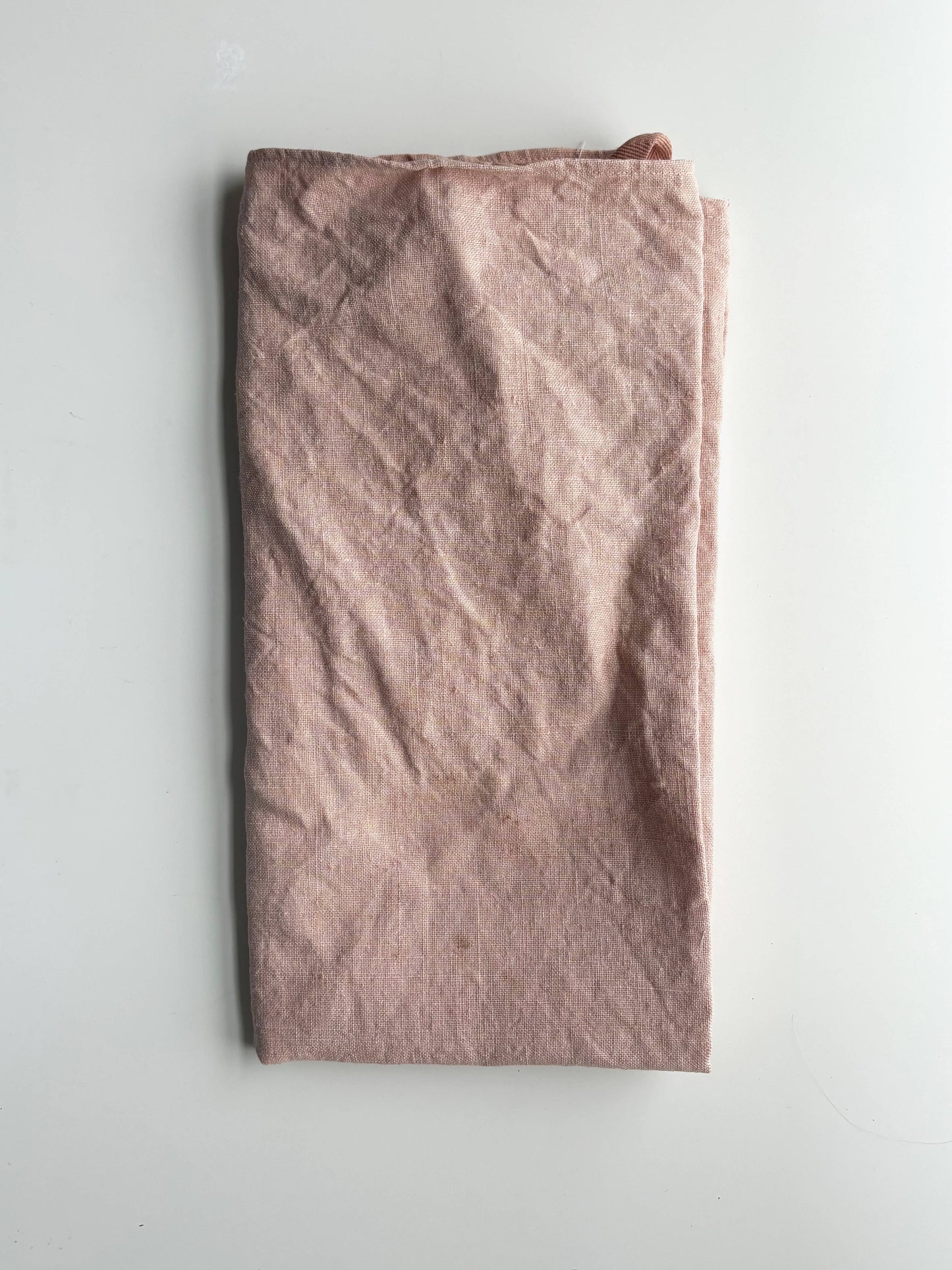 Naturally Dyed Linen Tea Towels: Green