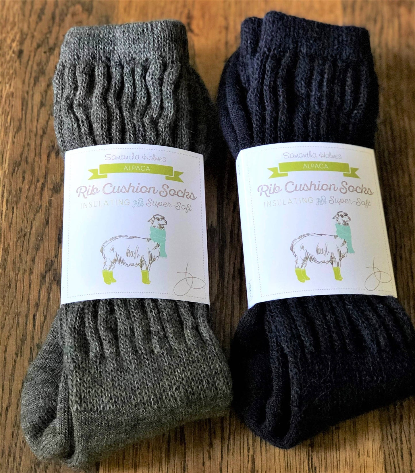 Alpaca Ribbed Socks