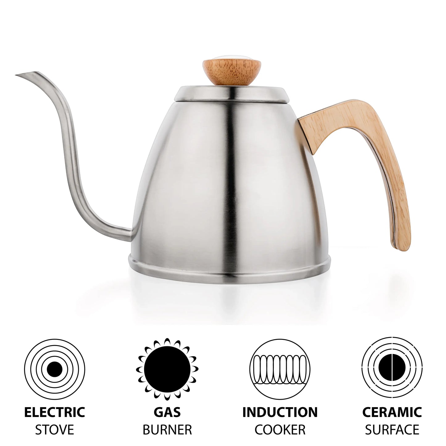 Stainless Steel Gooseneck Stovetop Kettle