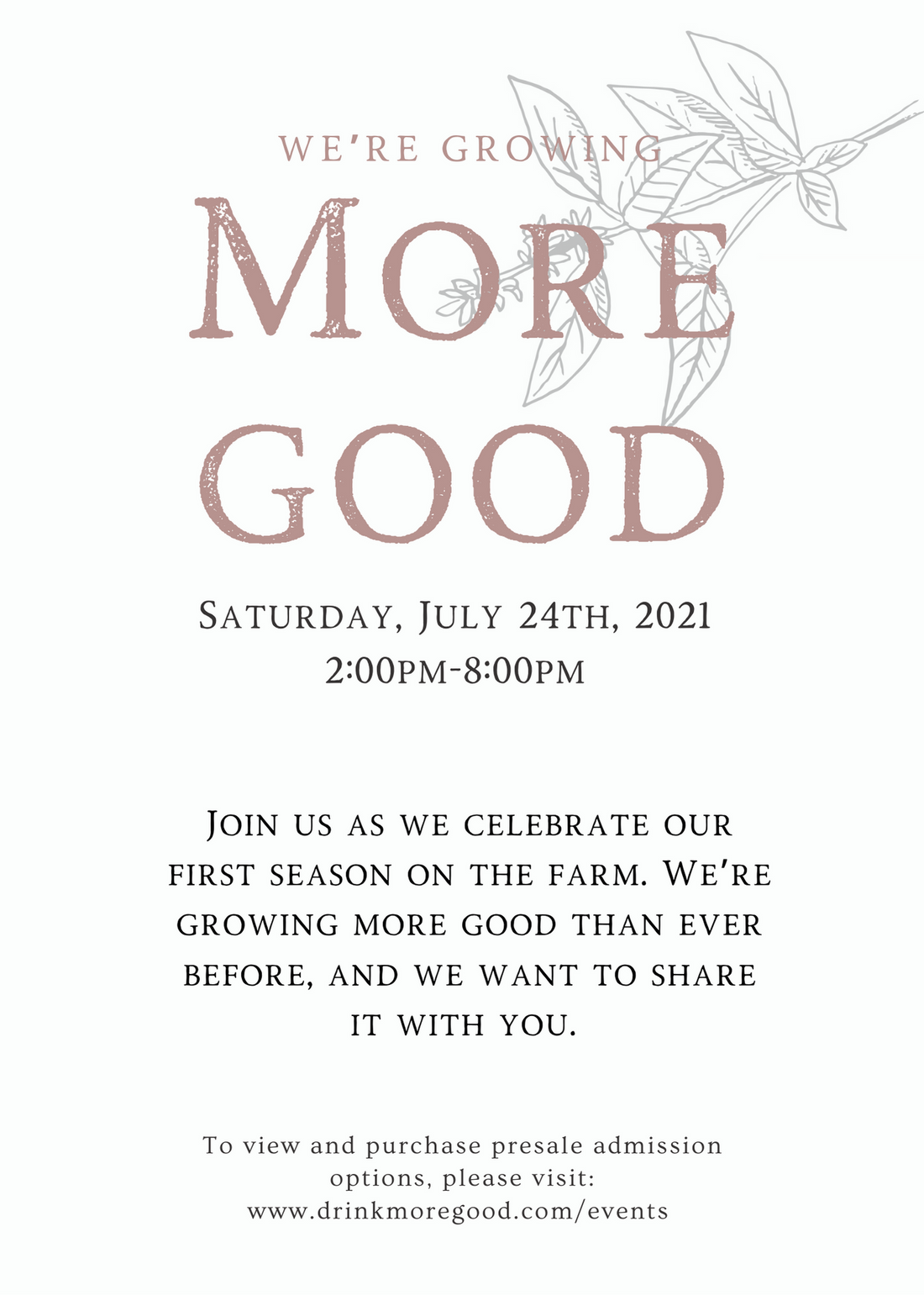 Gro More Good Events Blog – More Good