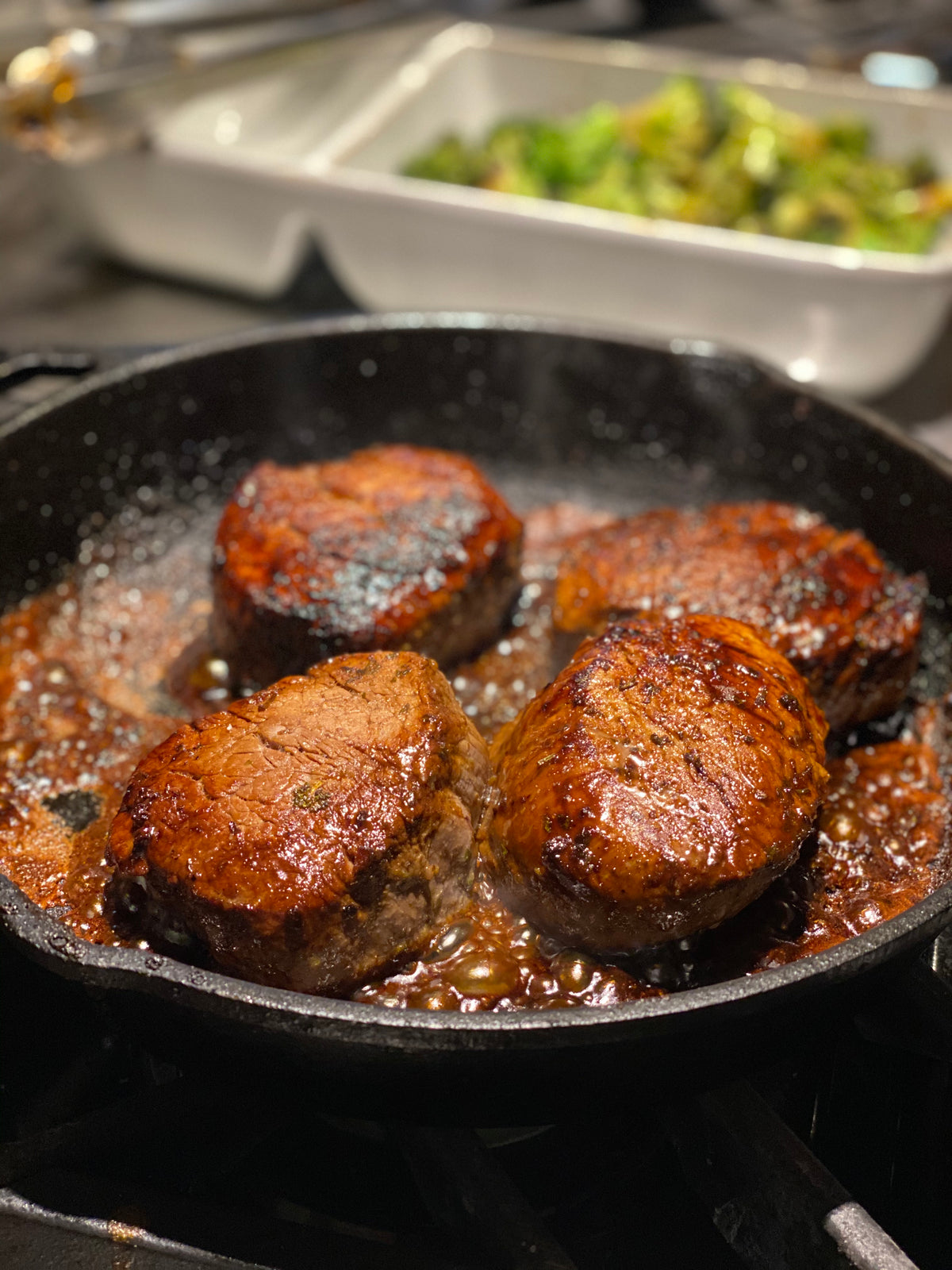 Sumac Syrup and Steak Dinner