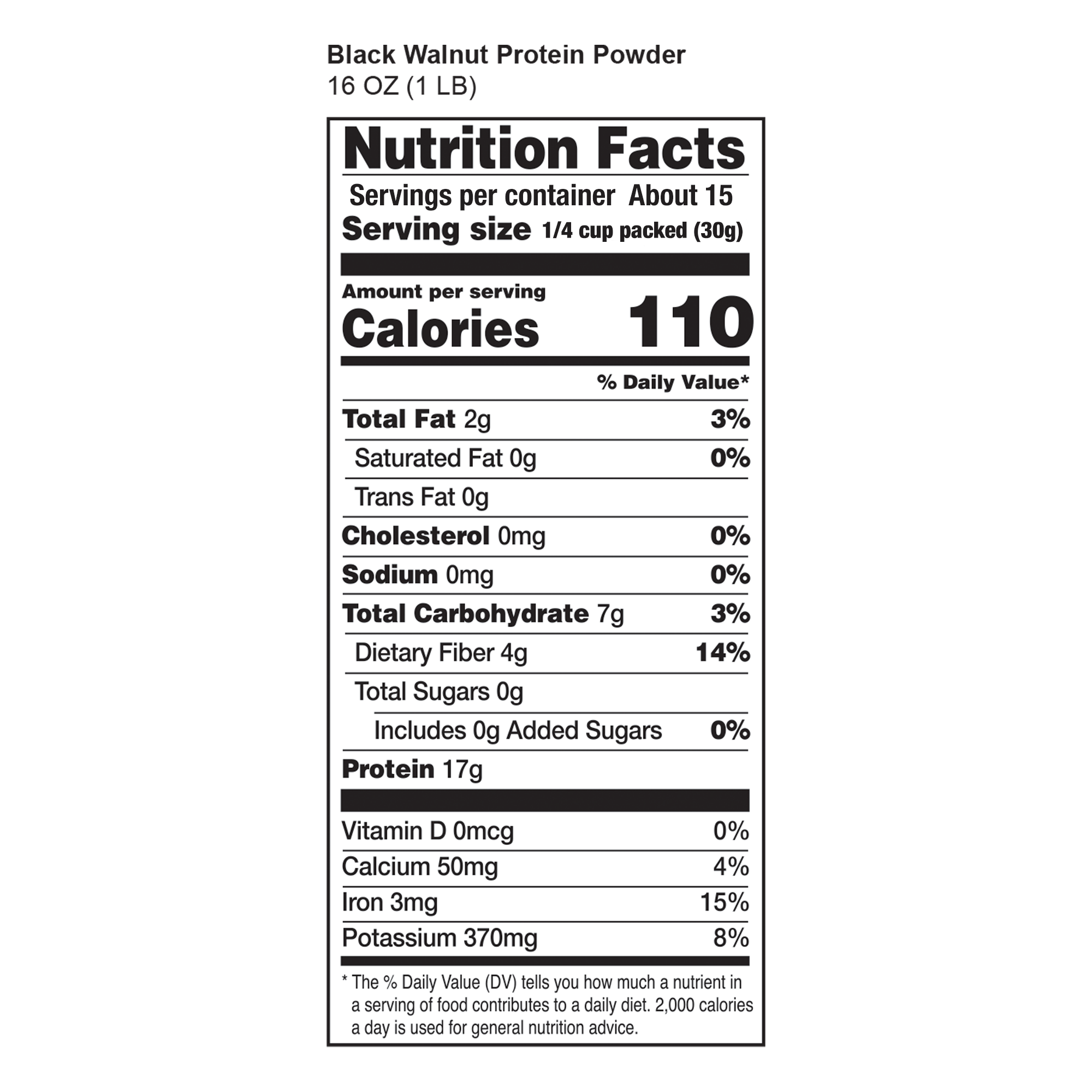 Black Walnut Protein Powder