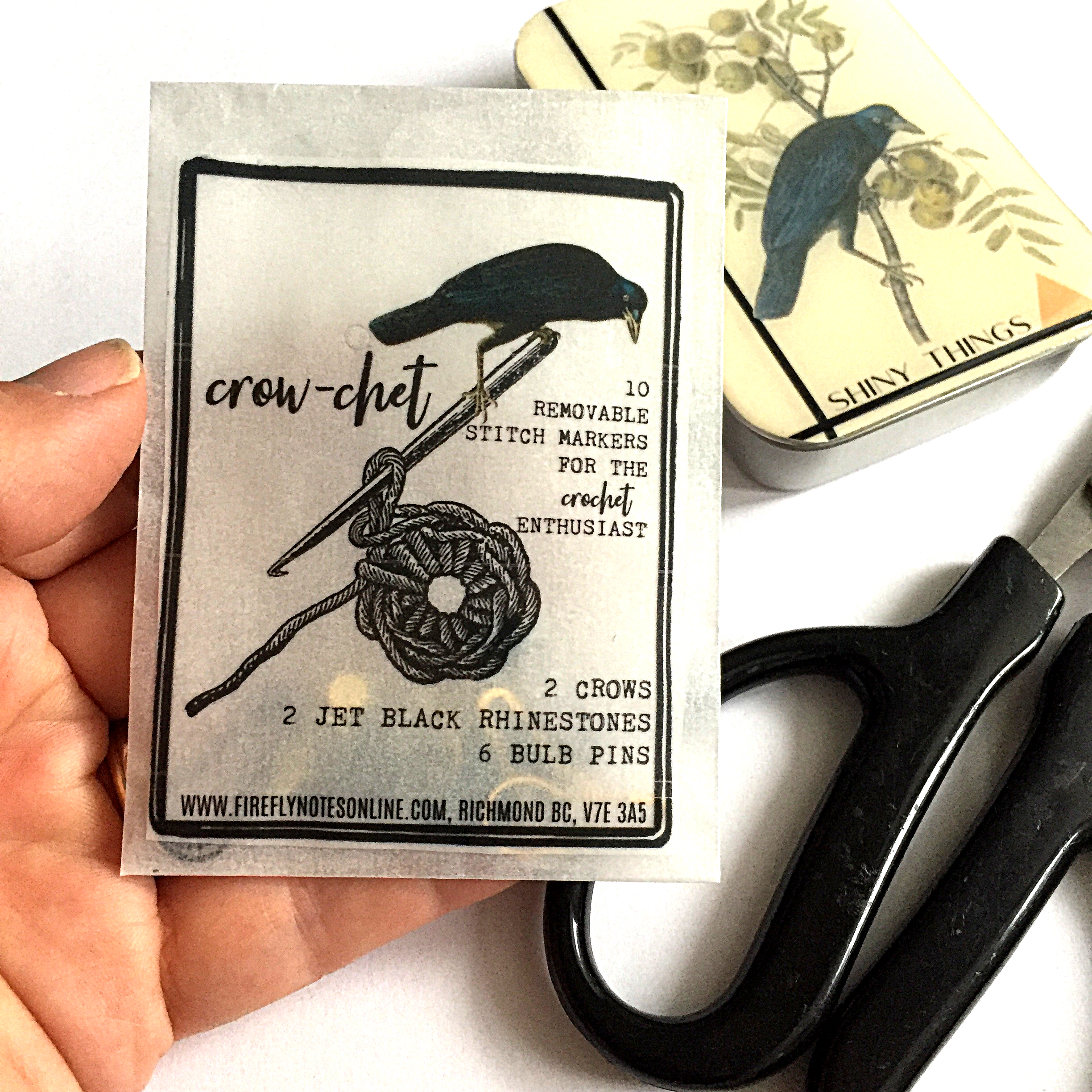 Crow-chet Stitch Marker Pack