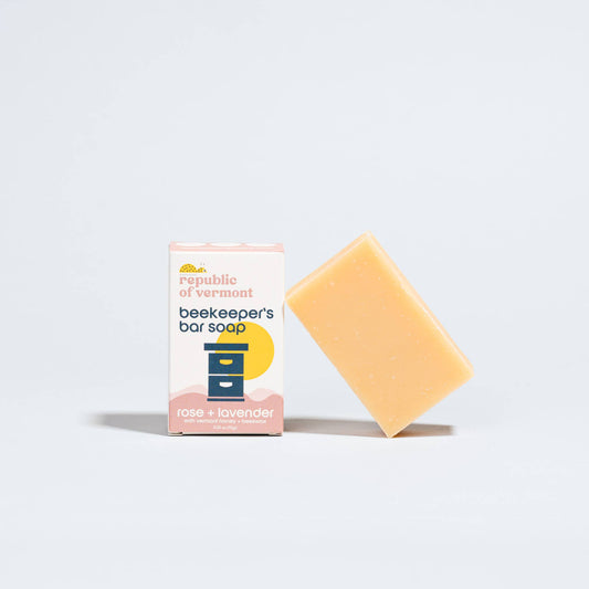 Republic Of Vermont - Beekeeper's Bar Soap - Rose + Lavender