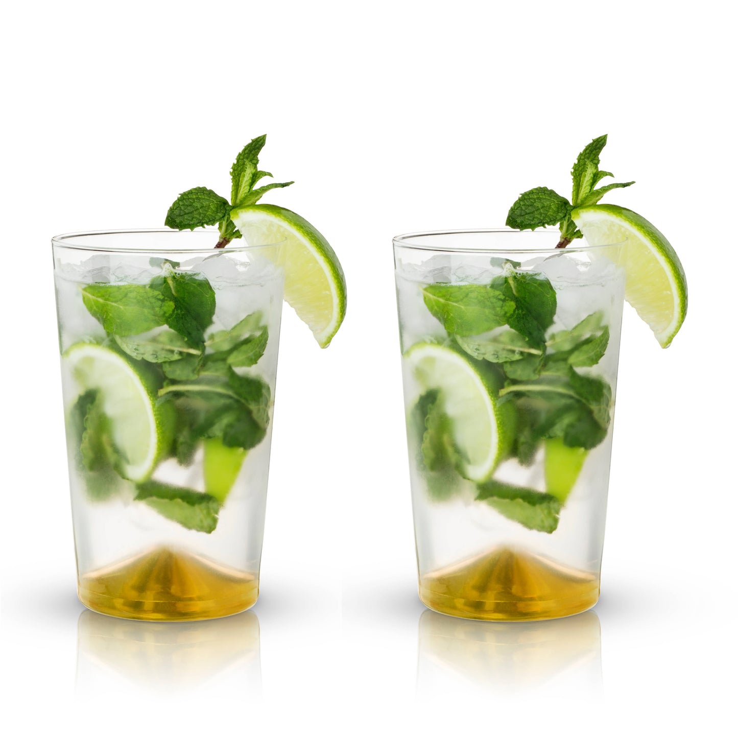 Belmont Gold Pointed Cocktail Tumblers