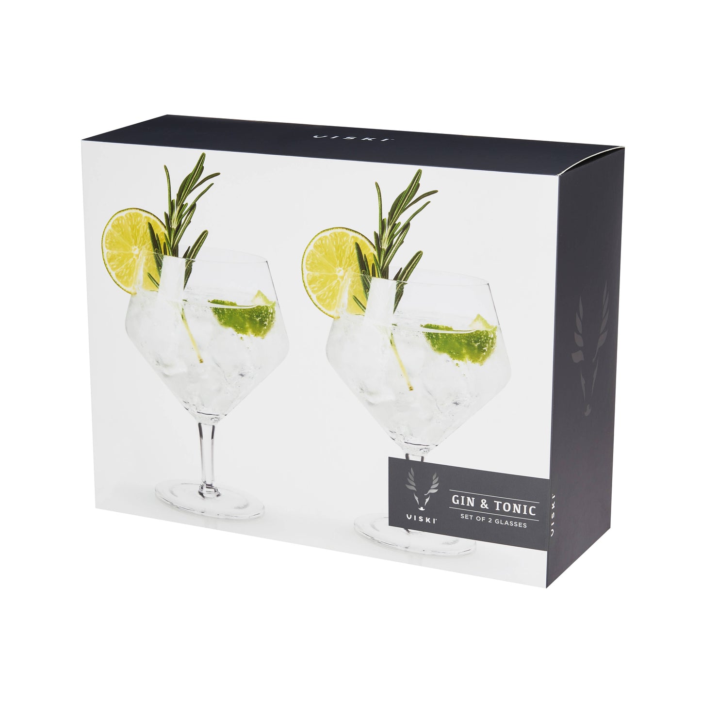 Raye™ Stemmed Angled Crystal Gin & Tonic Glasses