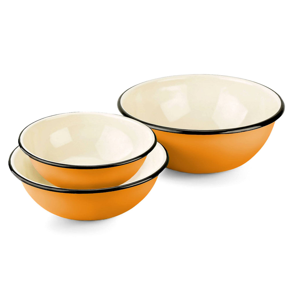 STP - Mustard Enamel Bowl Set of 3
