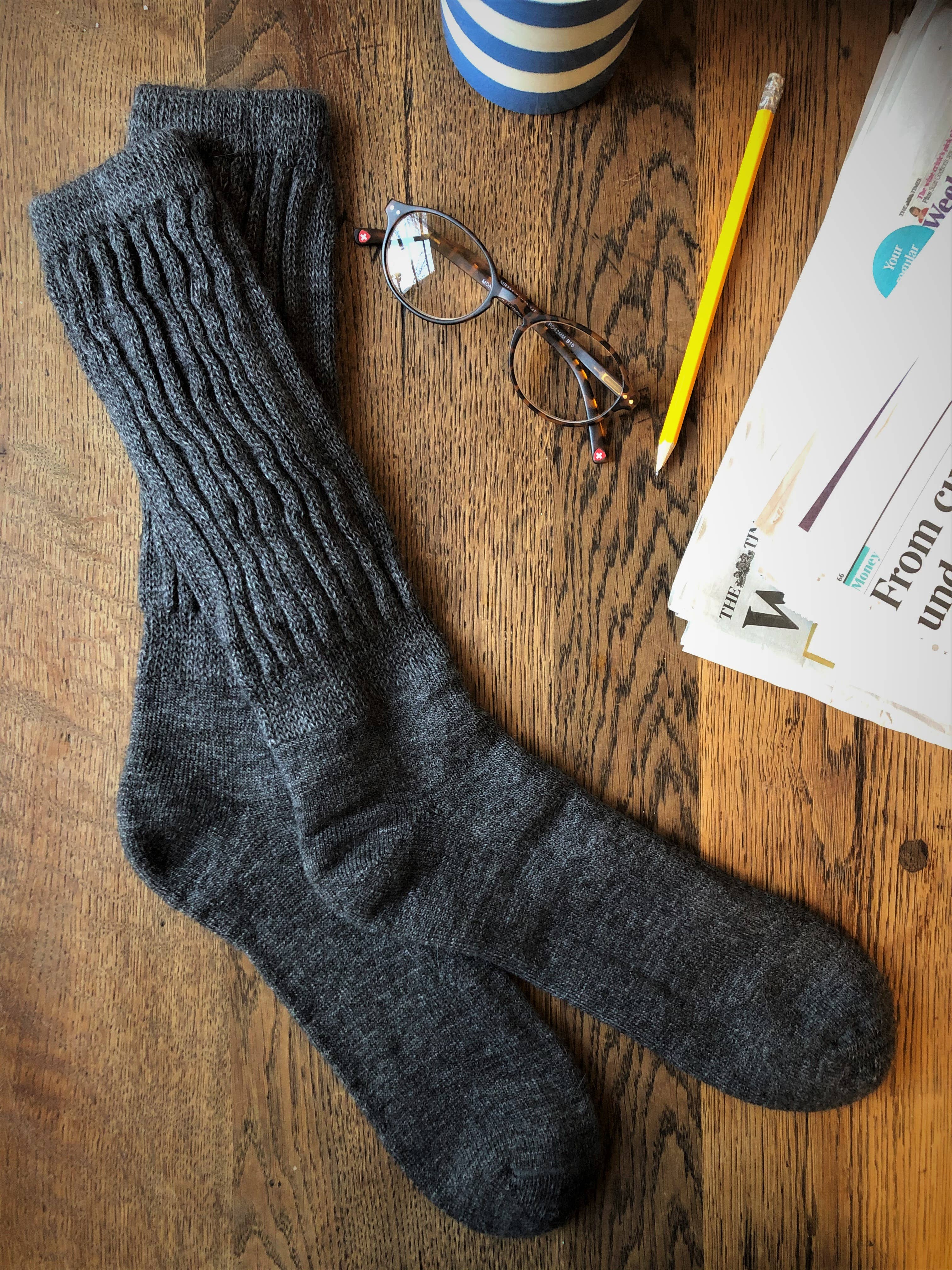 Alpaca Ribbed Socks