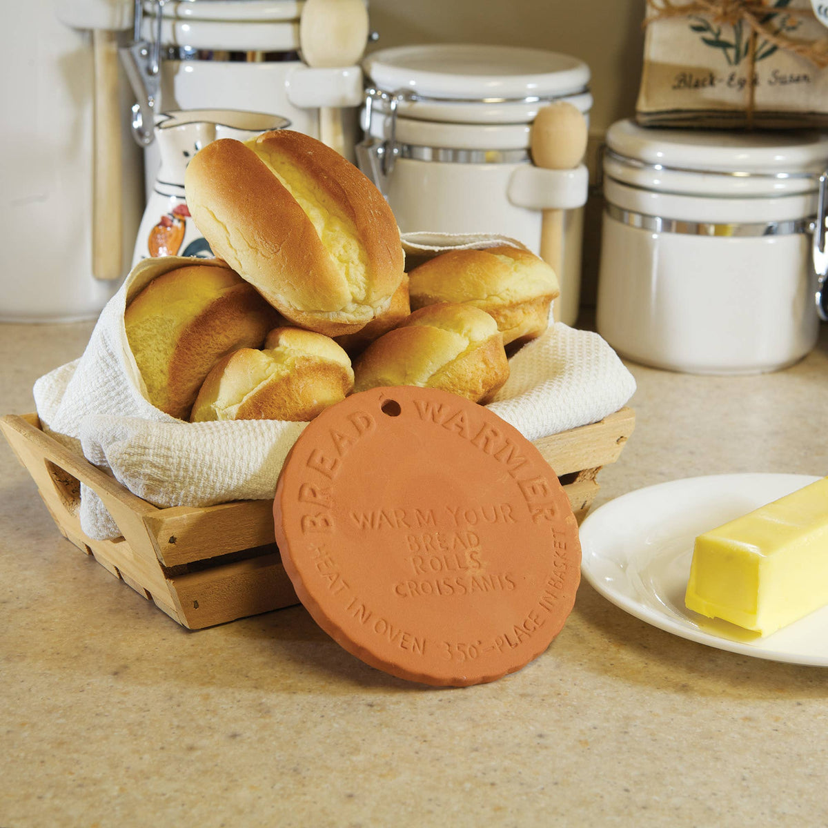 Fox Run Brands - Fox Run Bread Warmer, Terra Cotta, 4.75"