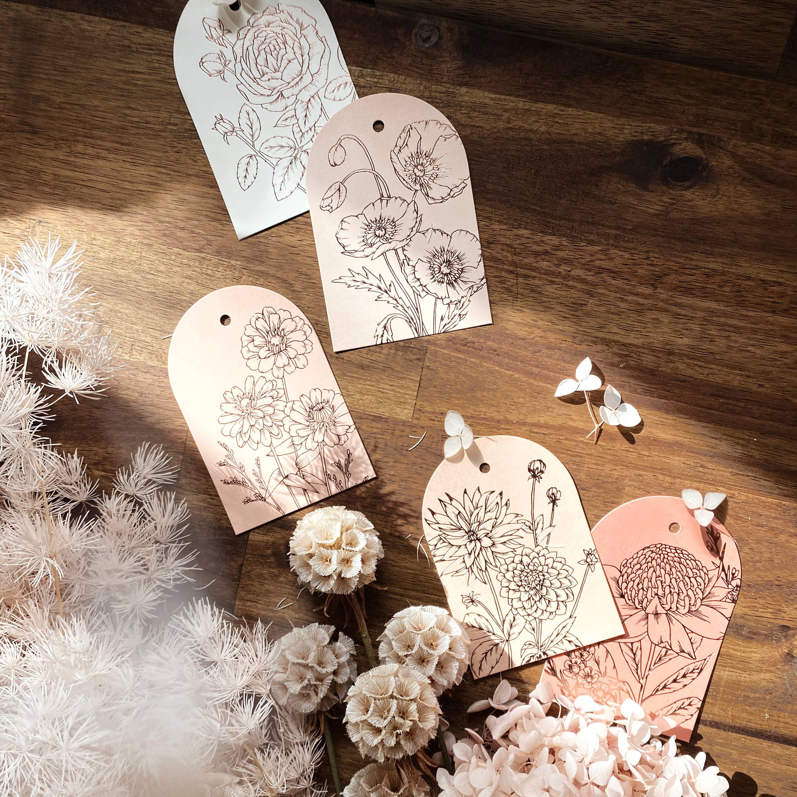 Floral Foiled Gift Tags Mix Pack