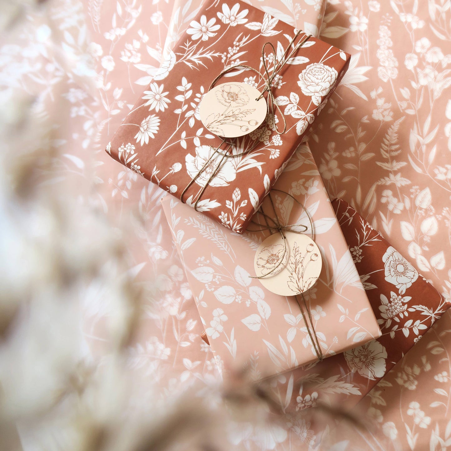 Tissue Paper | Wildflowers in Rust