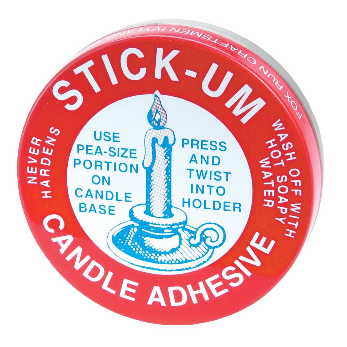 Fox Run Brands - Fox Run Stick-Um Candle Adhesive, 0.5-Ounce, Display of 36