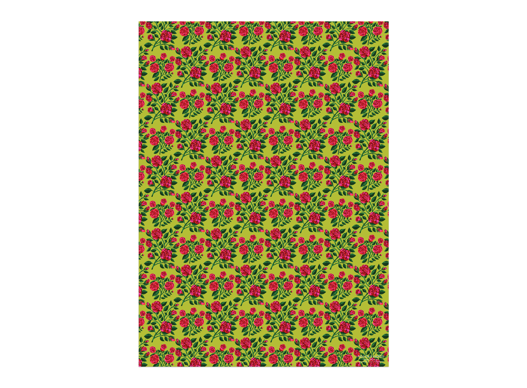 Grateful Roses Gift Wrap Sheets