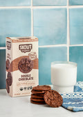 Organic Double Chocolate Soft Baked Cookies | Gluten Free