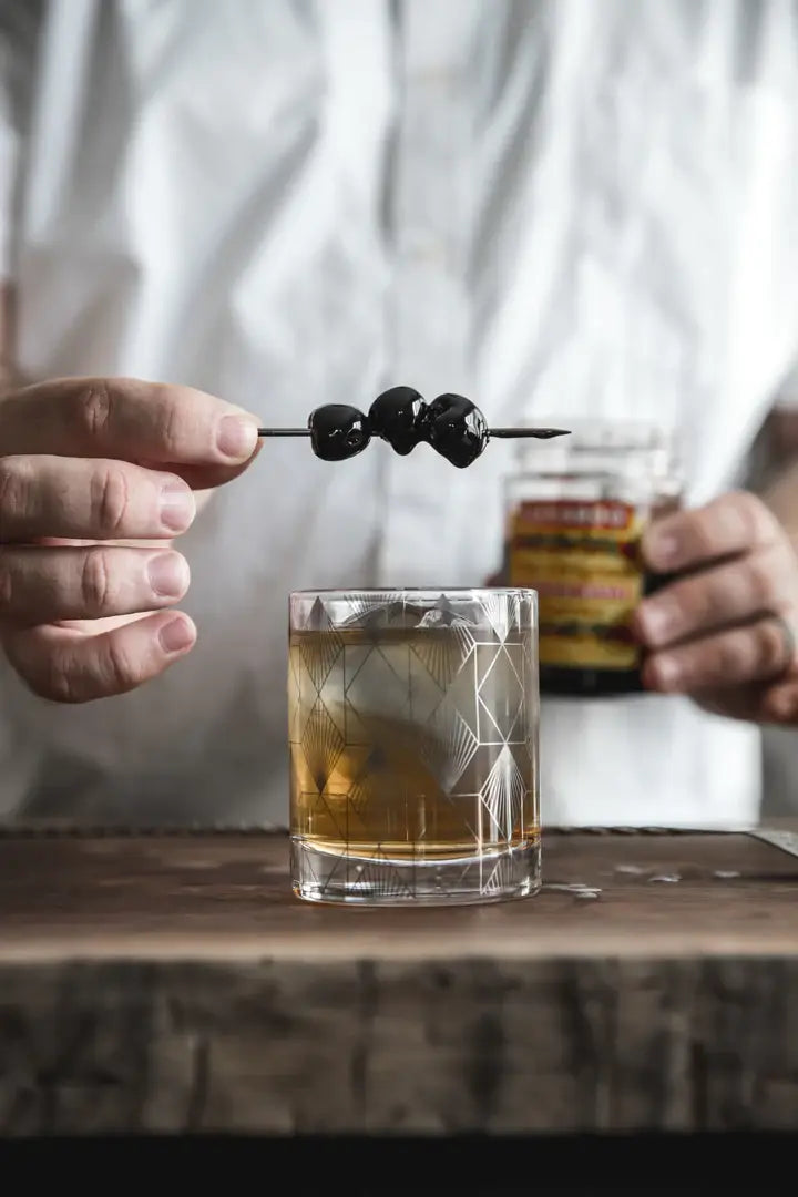 Metropolis Deco Crystal Rocks Glass