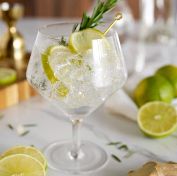 Raye™ Stemmed Angled Crystal Gin & Tonic Glasses