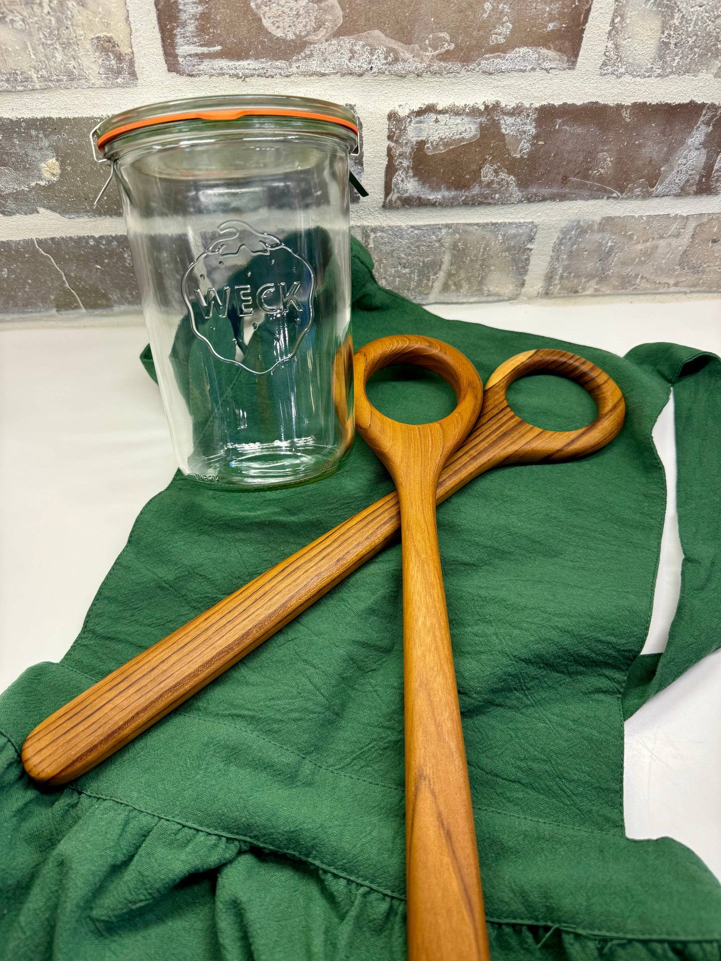 Farris Farmstead - Teak Wood Danish Dough Whisk