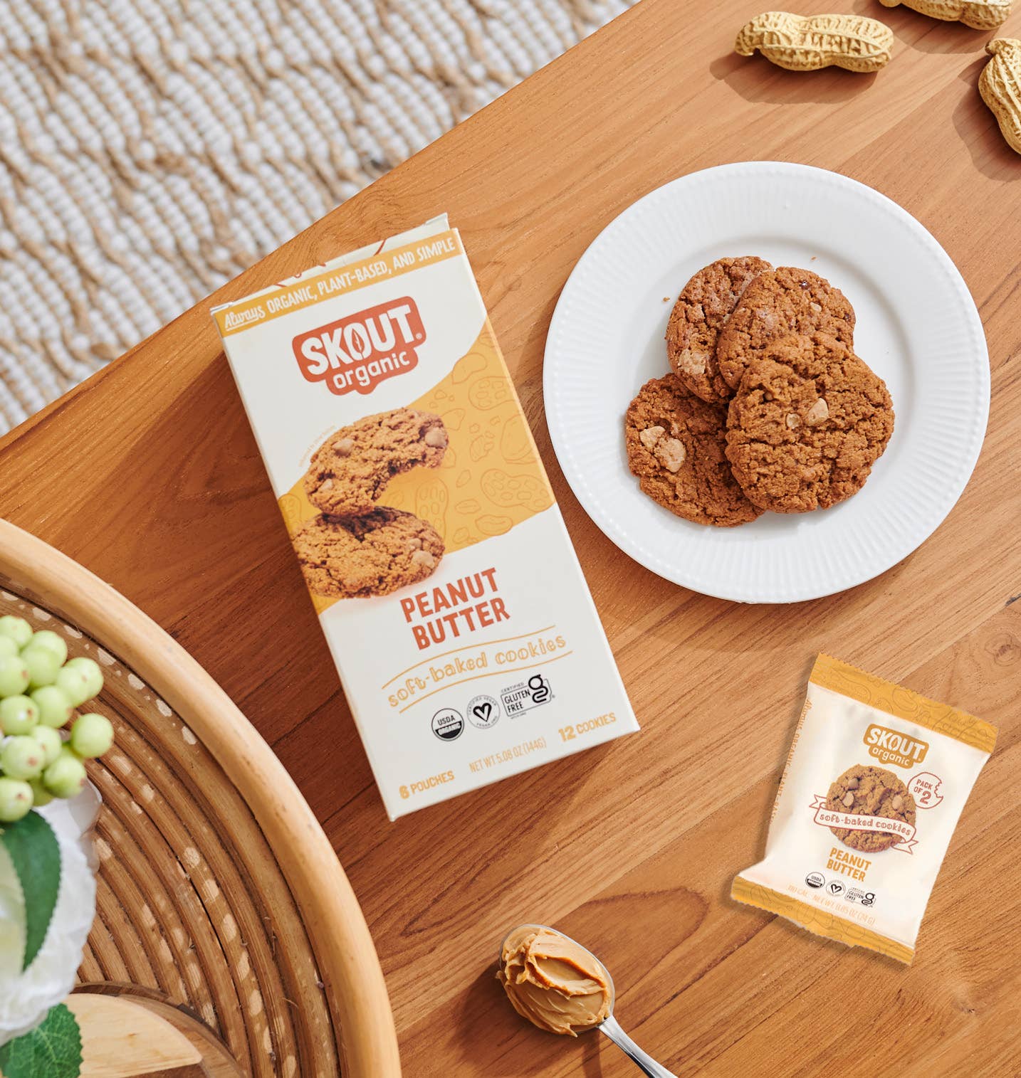 Skout Organic - Skout Organic Peanut Butter Soft Baked Cookies | Gluten-Free
