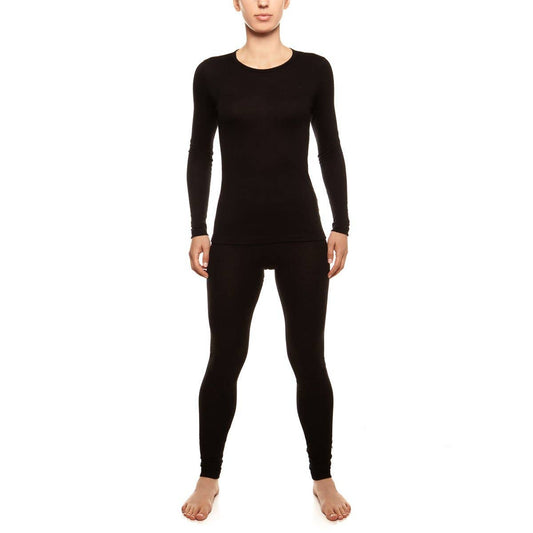 menique - Women's Merino 160 Long Sleeve Set Black: Black / S