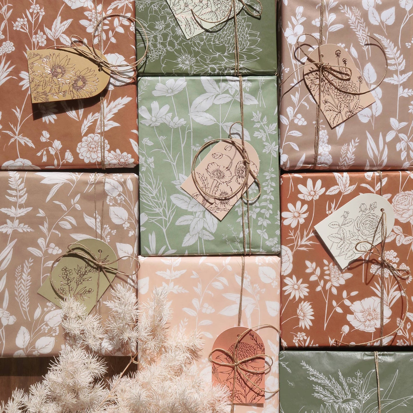 Tissue Paper | Botanical in Mocha