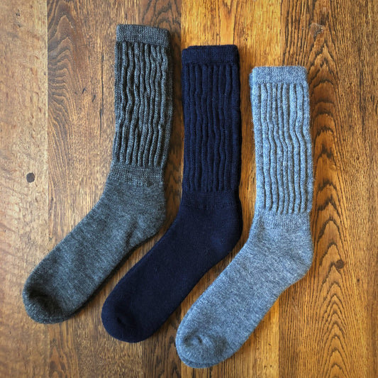 Alpaca Ribbed Socks