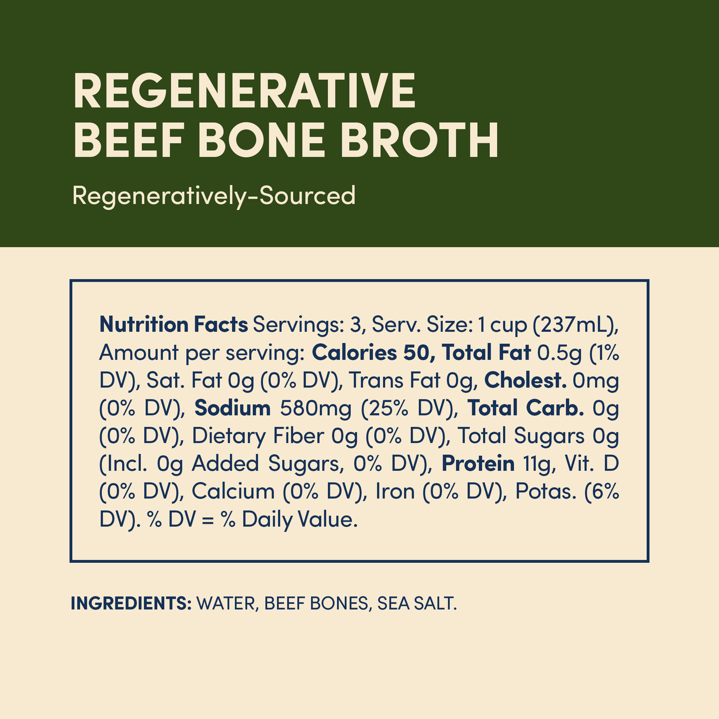 Regenerative Grass-fed Beef Bone Broth