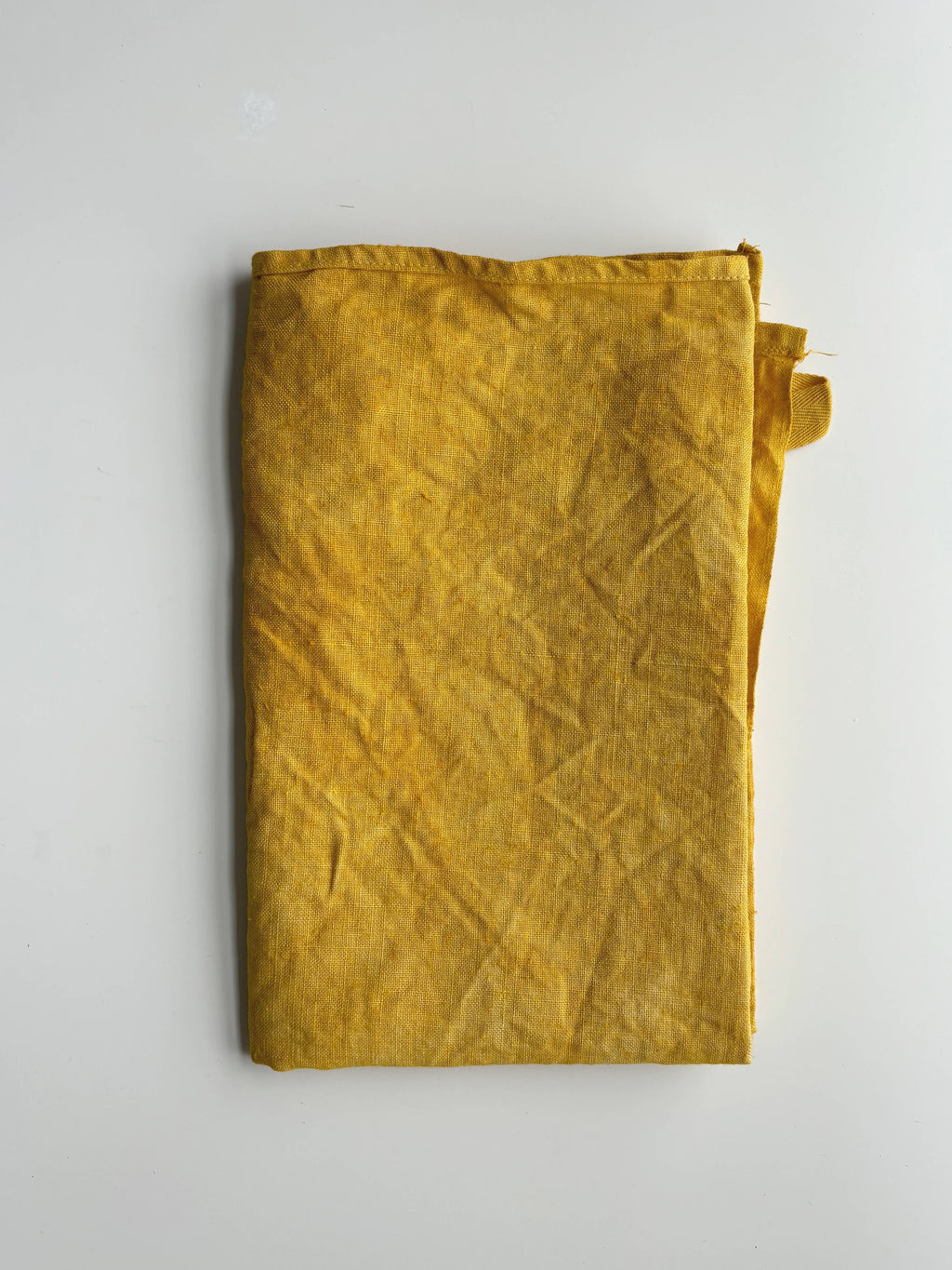Naturally Dyed Linen Tea Towels: Gold