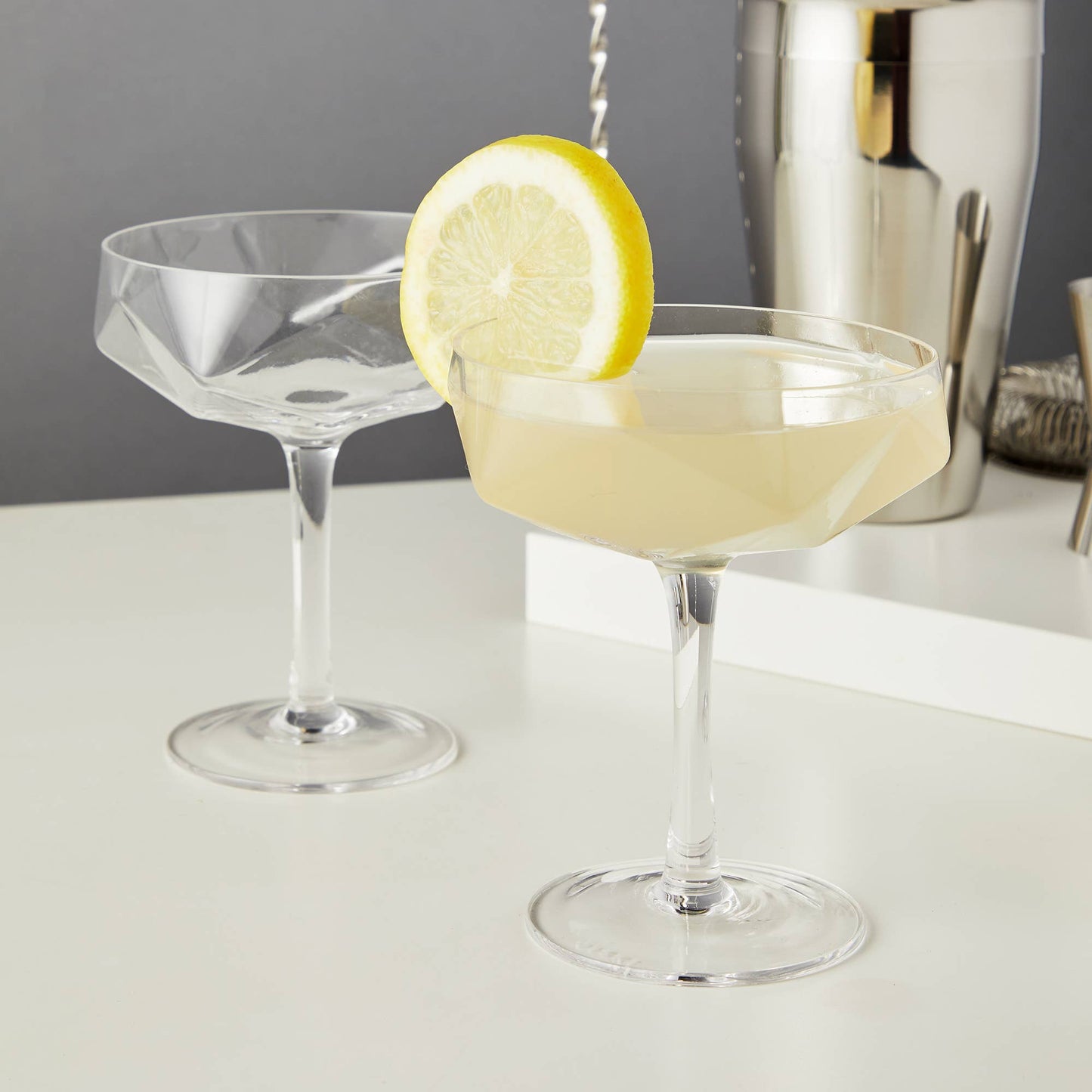 Seneca™ Faceted Crystal Coupes