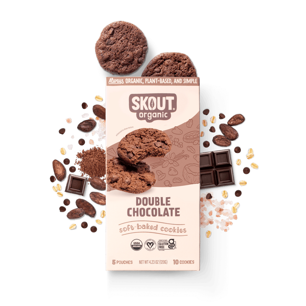 Organic Double Chocolate Soft Baked Cookies | Gluten Free