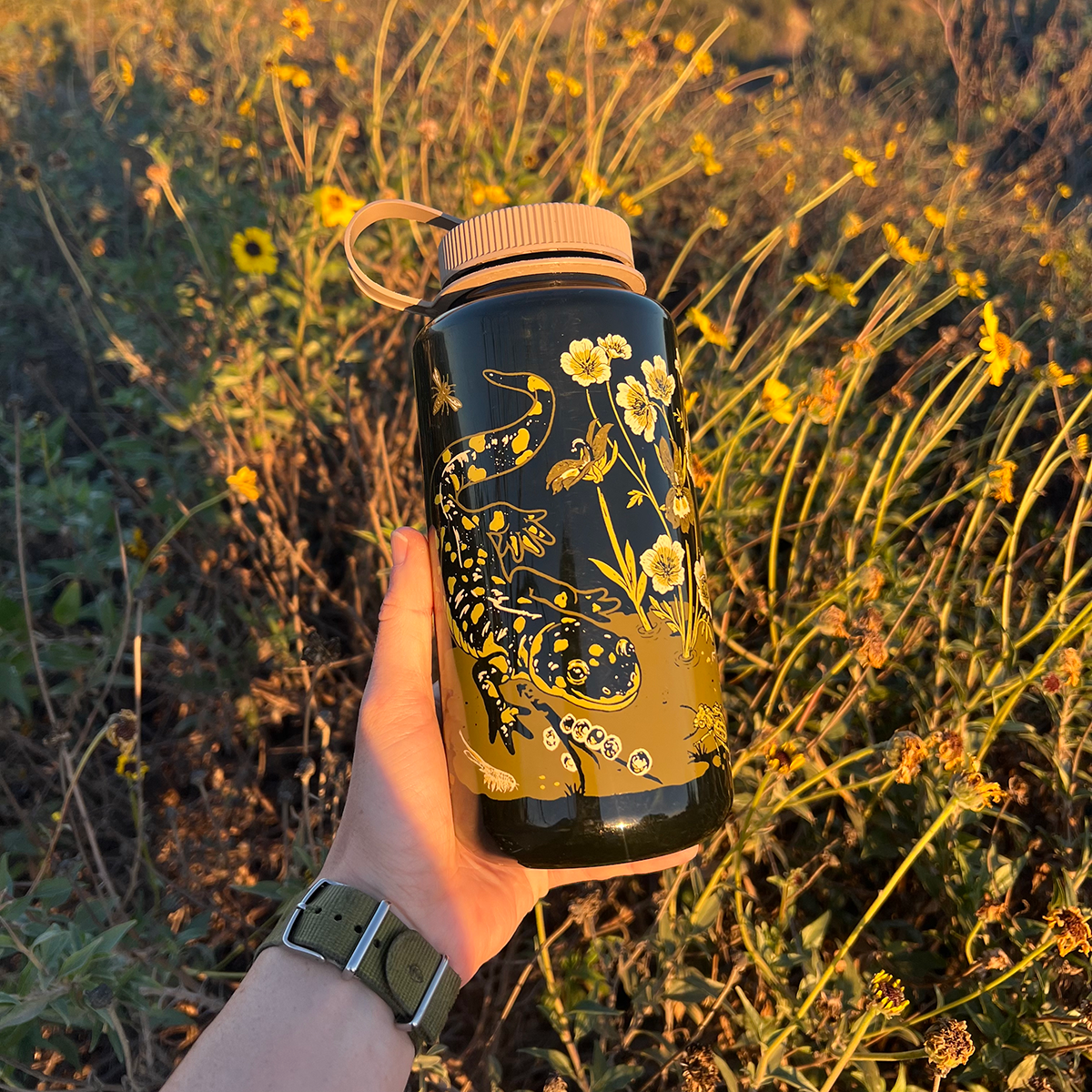 Mustard Beetle - 32oz Nalgene: Vernal