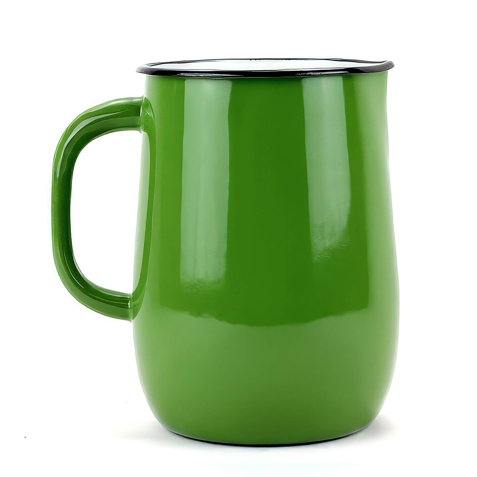 STP - Grass Green Vintage Enamel Jug Pitcher