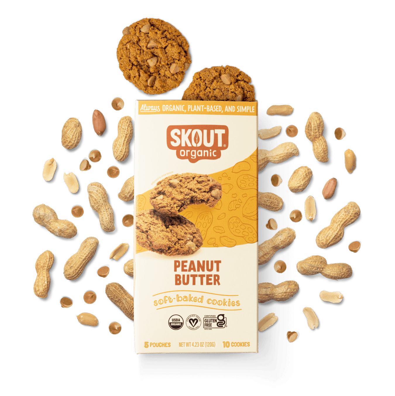 Skout Organic - Skout Organic Peanut Butter Soft Baked Cookies | Gluten-Free