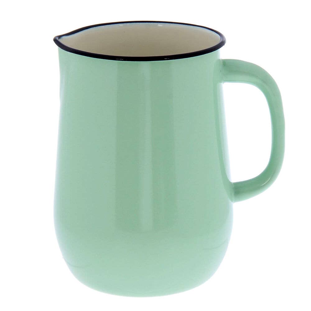 STP - Mint Coolness Vintage Enamel Jug Pitcher
