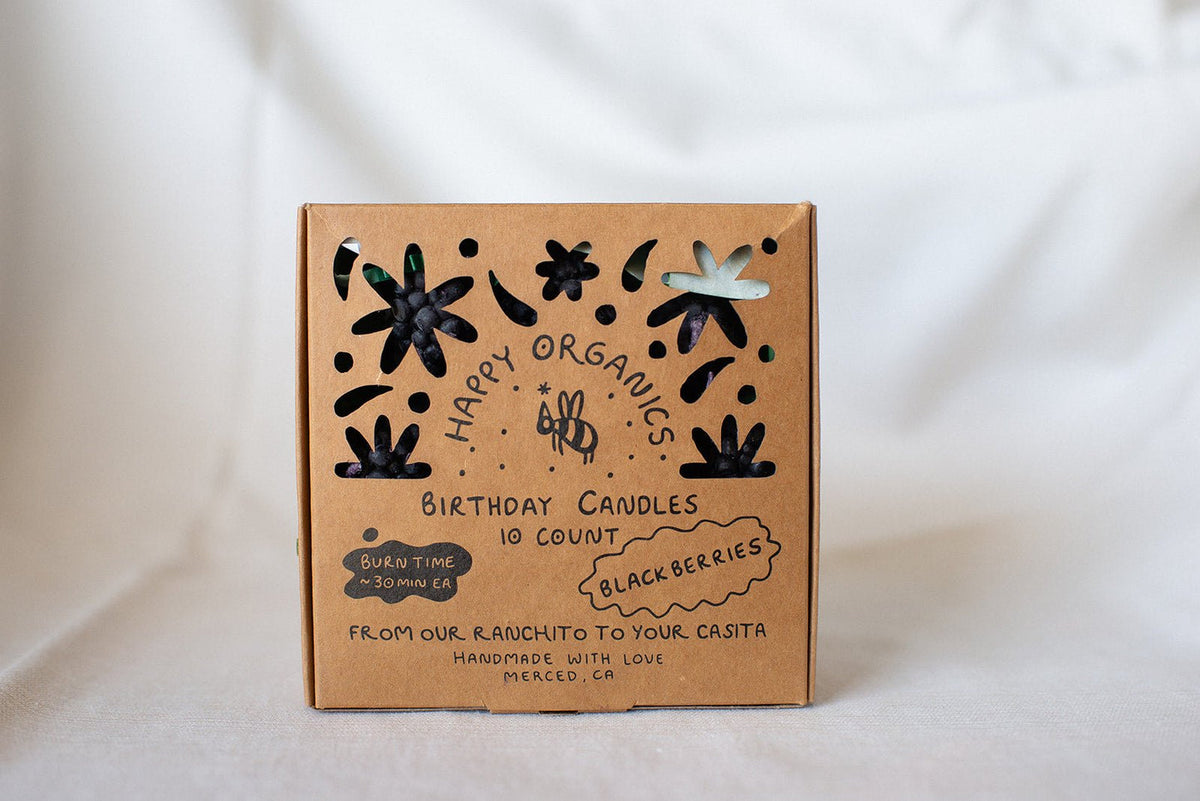 10 Blackberry Birthday Candles