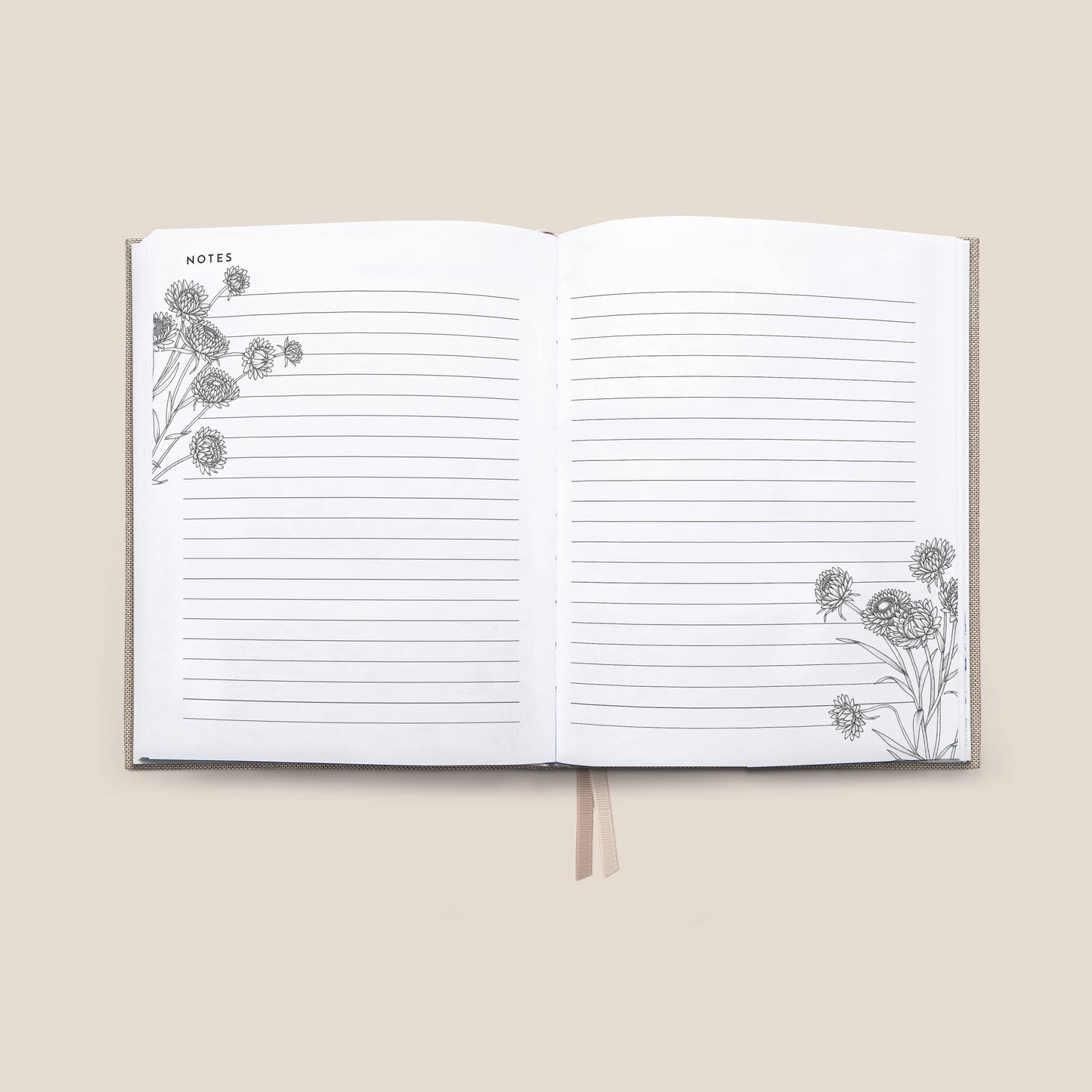 Typoflora - 2025 Always Flowers Planner | Oatmeal