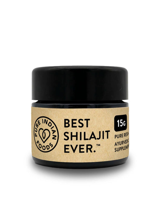 Pure Indian Foods - Best Shilajit Ever - 100% Pure Himalayan Shilajit Resin: 15g