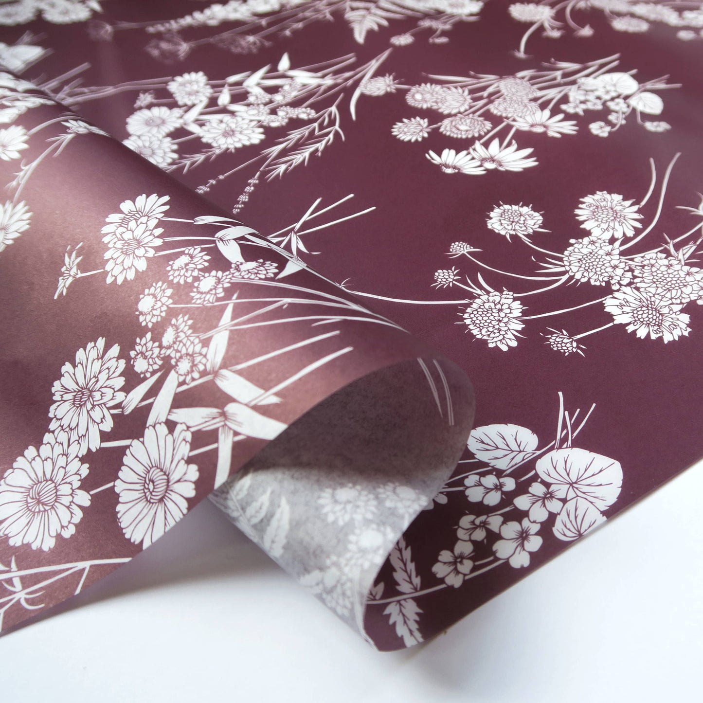 Tissue Paper | Wildflowers in Plum