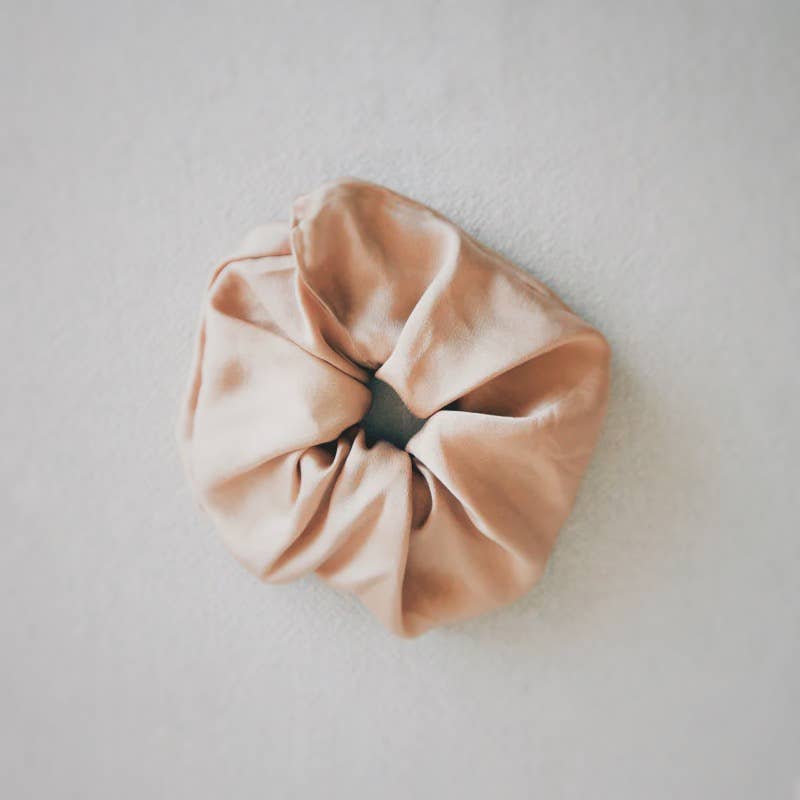 Naturally Dyed Mulberry Silk Scrunchie