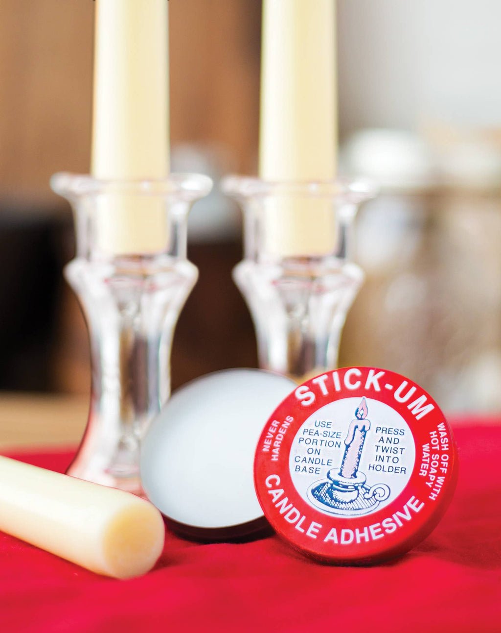 Fox Run Brands - Fox Run Stick-Um Candle Adhesive, 0.5-Ounce, Display of 36