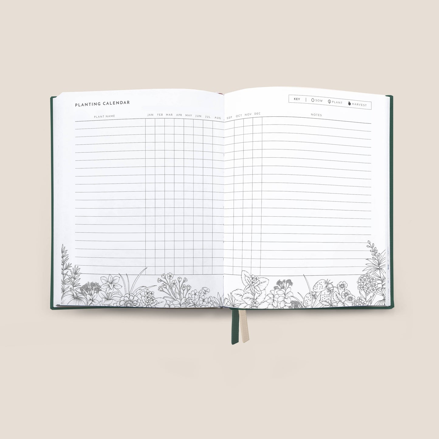 Typoflora - Grow - Garden Planner | Forest Green